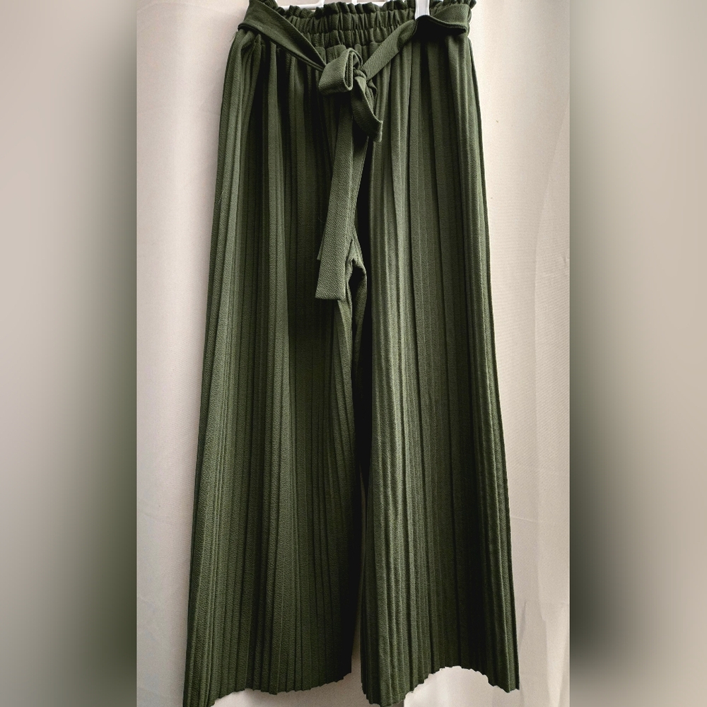 P.O.S.H. Green Wide Leg Palazzo Pants